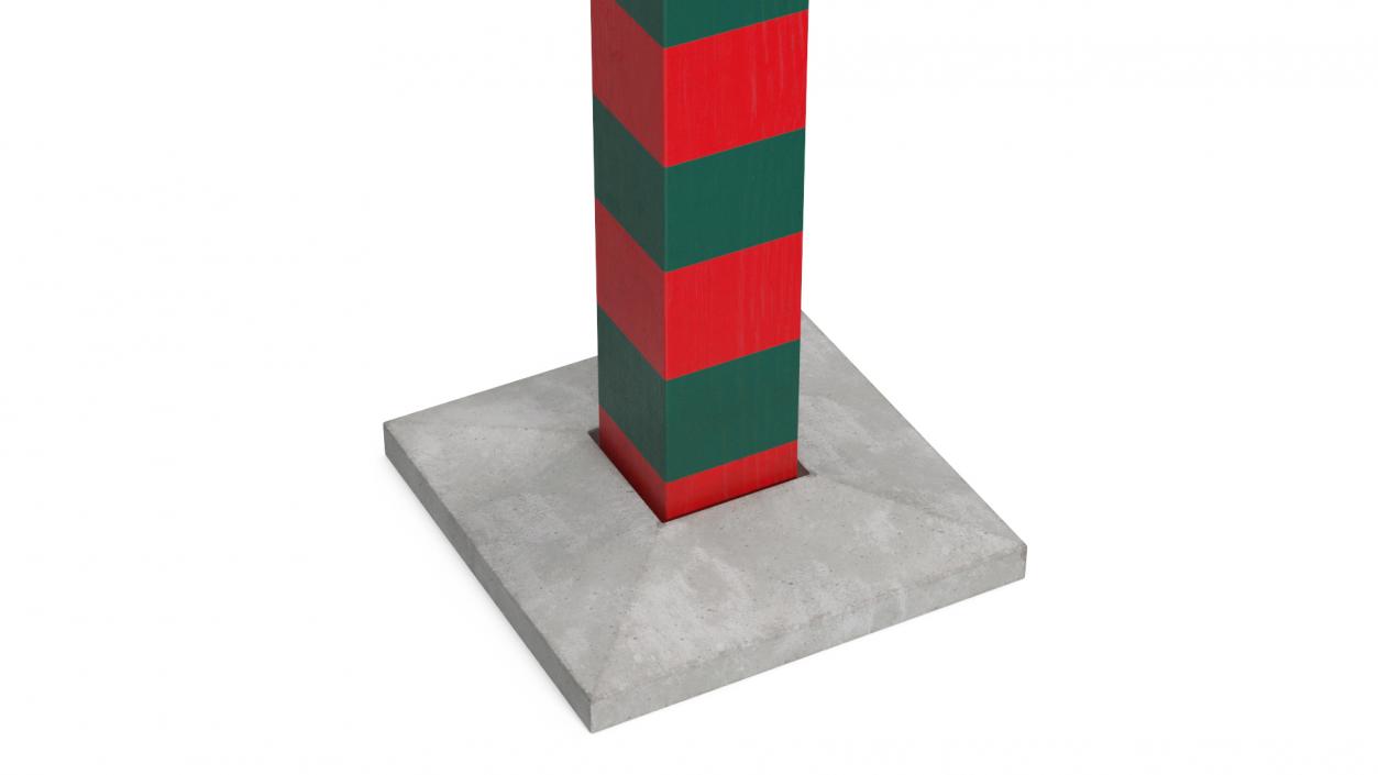 3D Border Posts Collection model