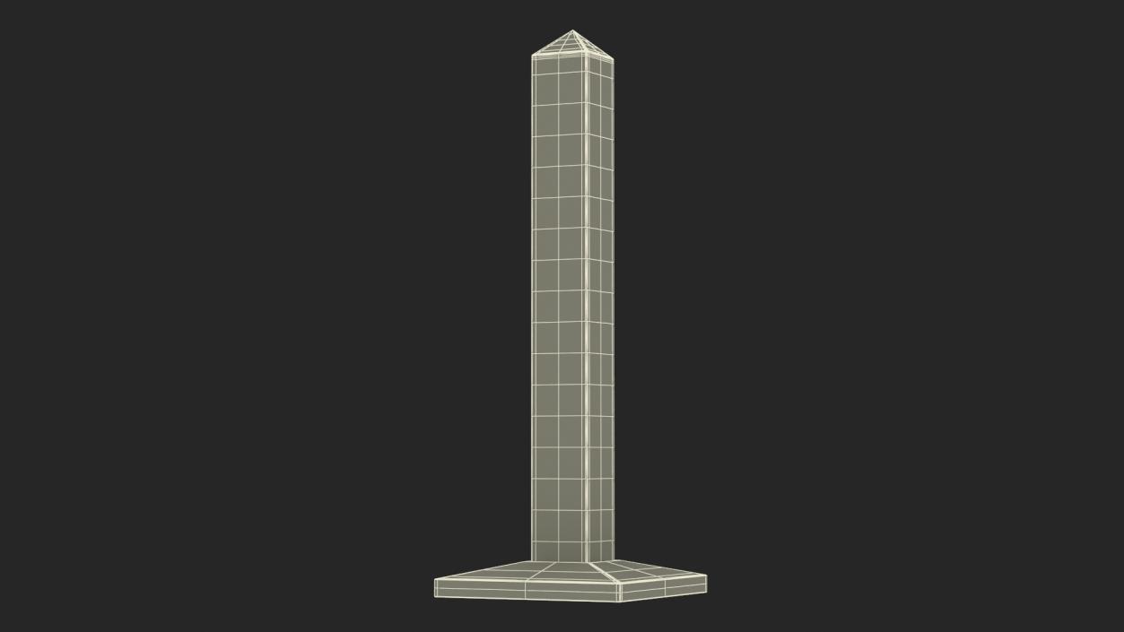 3D Border Posts Collection model