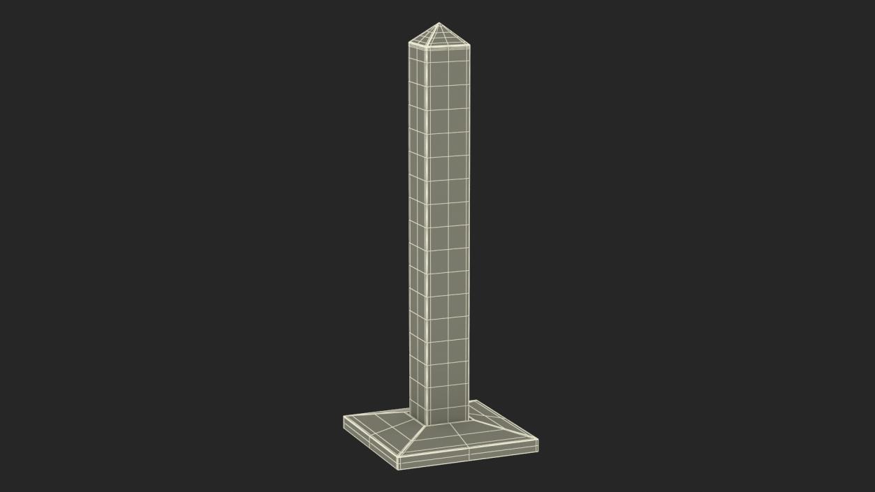 3D Border Posts Collection model