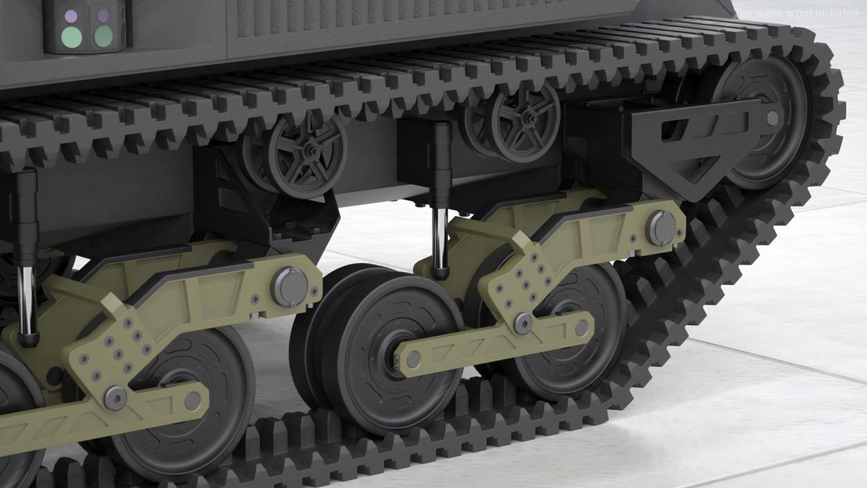 Ripsaw M5 Robotic Combat Vehicle Rigged 3D model