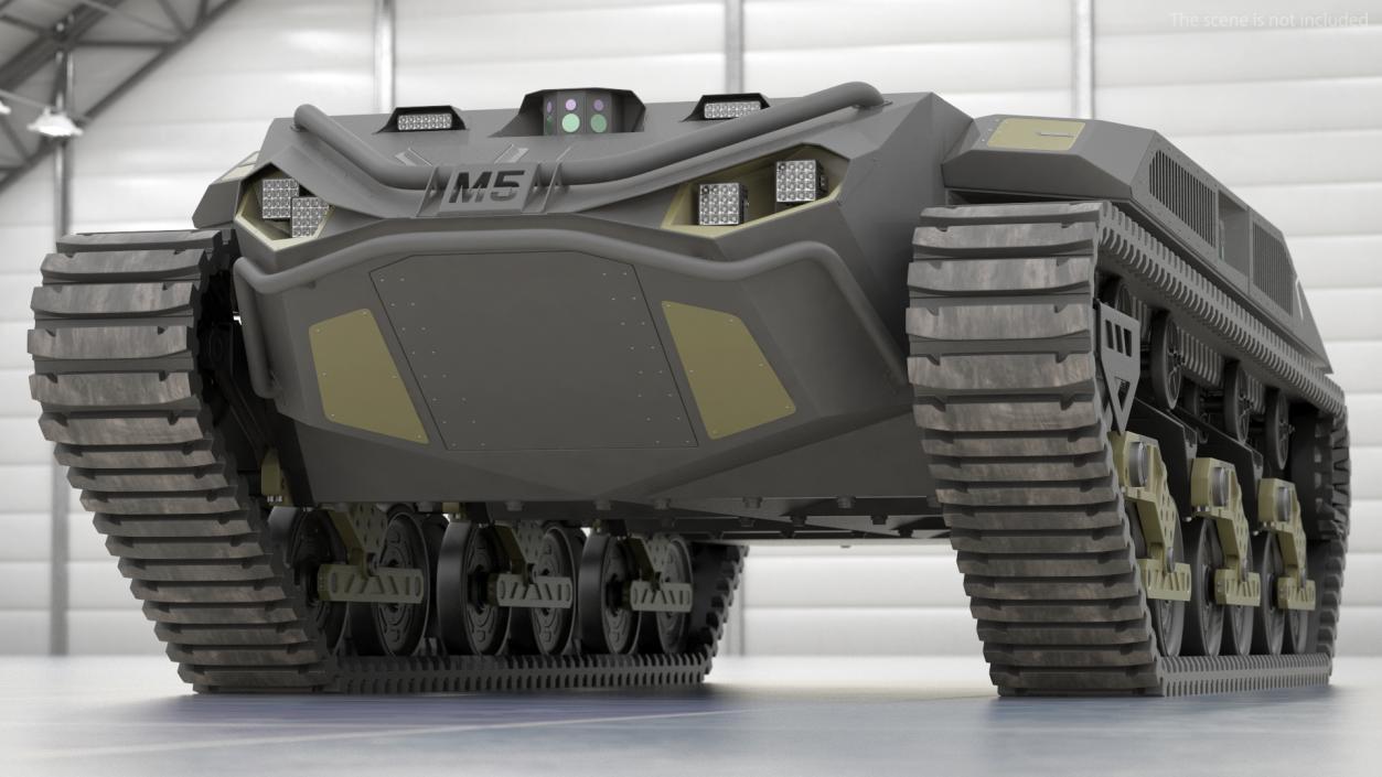 Ripsaw M5 Robotic Combat Vehicle Rigged 3D model