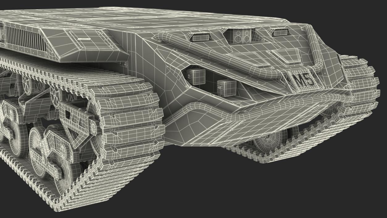 Ripsaw M5 Robotic Combat Vehicle Rigged 3D model