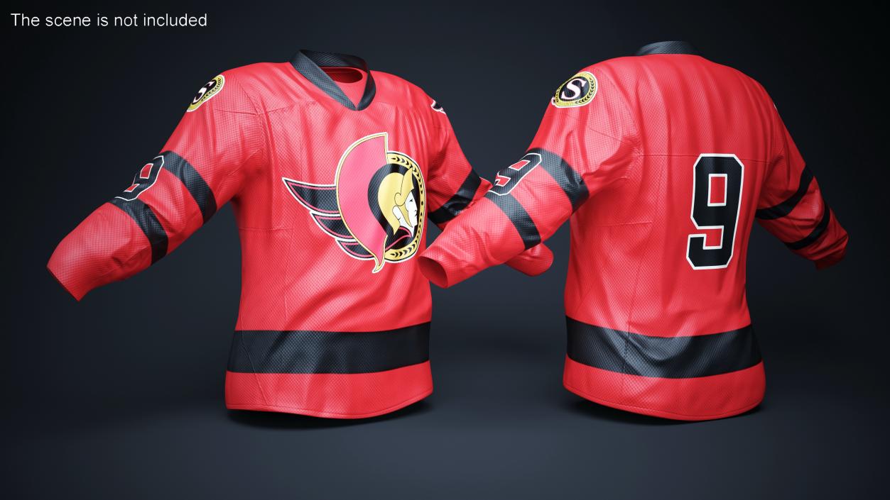 Hockey Jersey Ottawa Senators 3D model