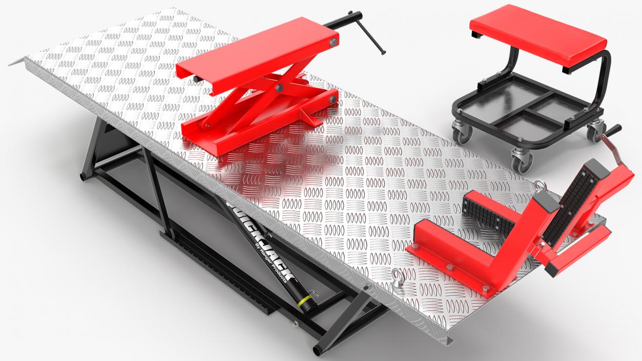 QuickJack Motorcycle Lift Adapter Kit 3D