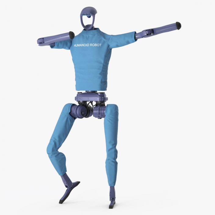 3D model Humanoid Robot in Dancing Pose