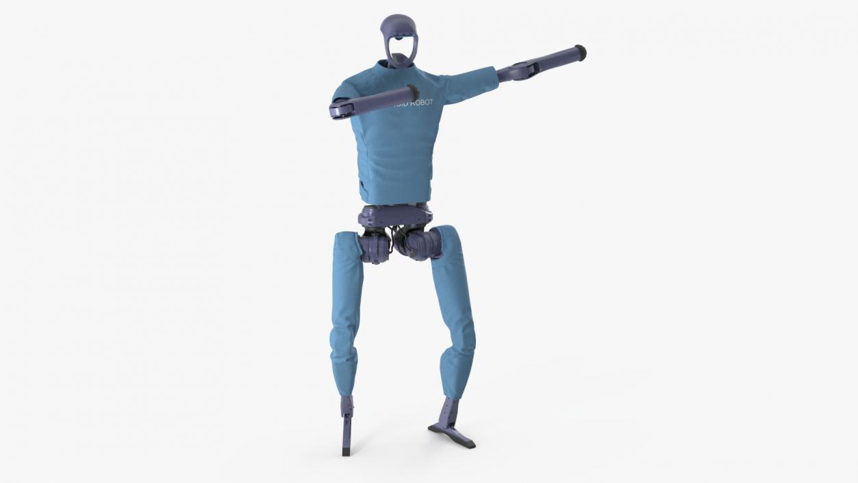 3D model Humanoid Robot in Dancing Pose