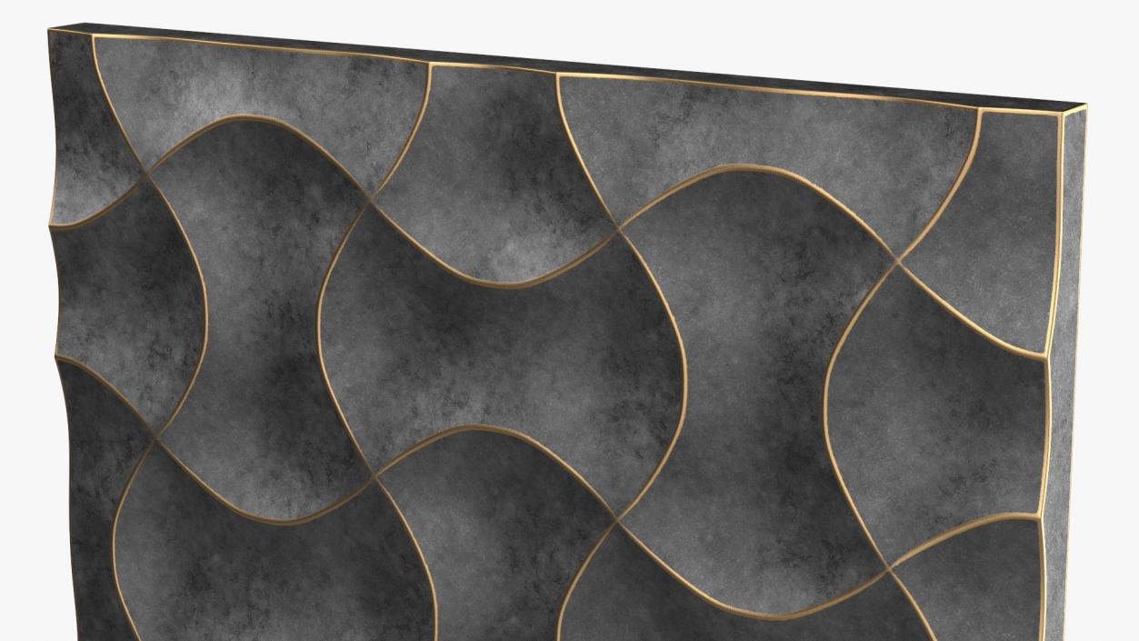 3D Wall Panel Wave Metal