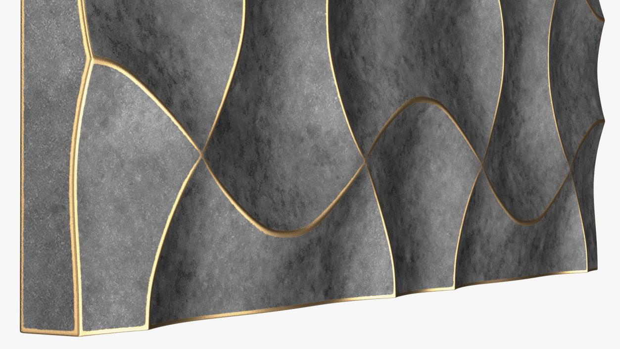 3D Wall Panel Wave Metal