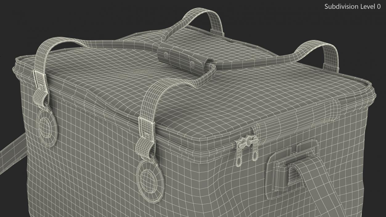 3D Lucky John Black Fishing Bag model