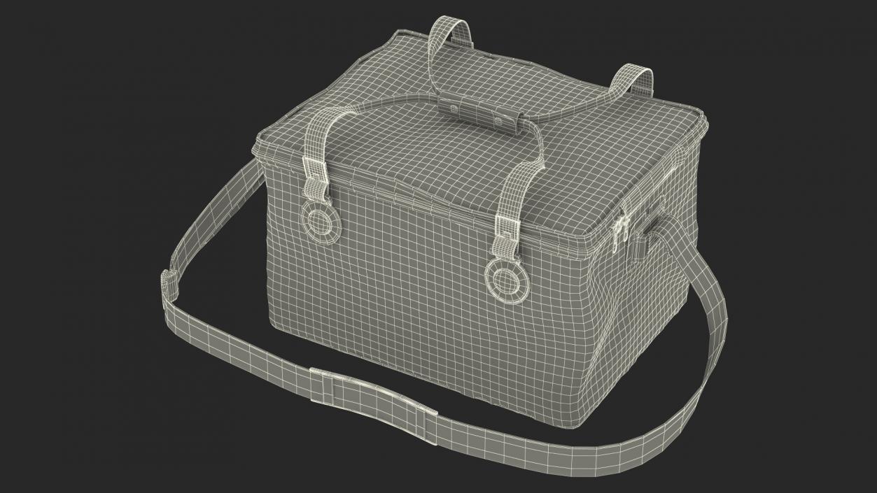 3D Lucky John Black Fishing Bag model