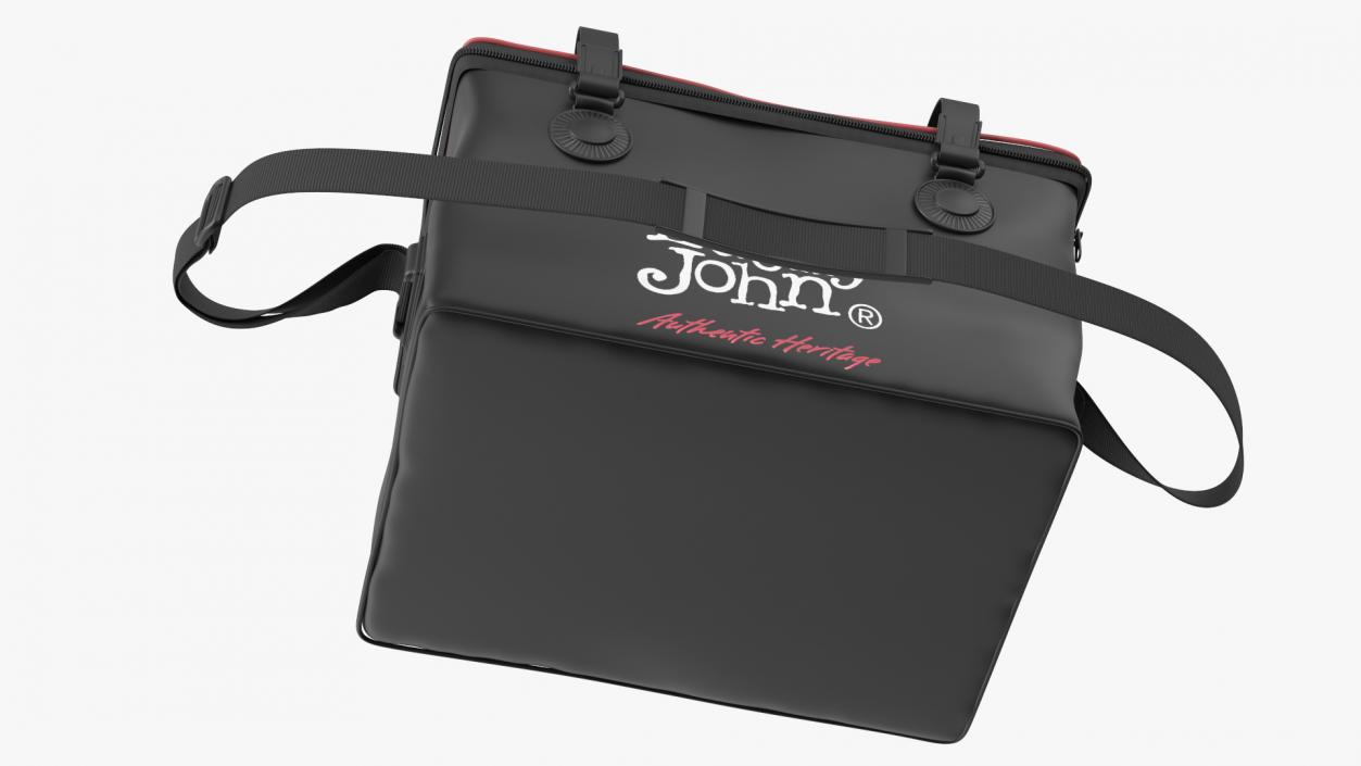 3D Lucky John Black Fishing Bag model