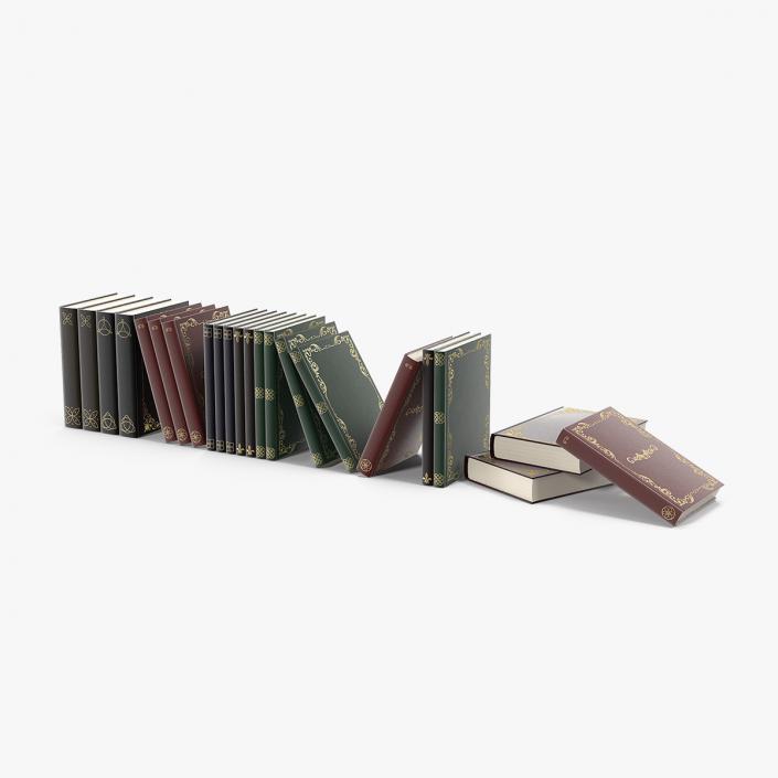 3D Vintage Books model