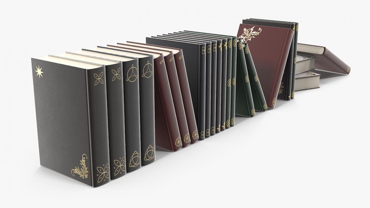 3D Vintage Books model