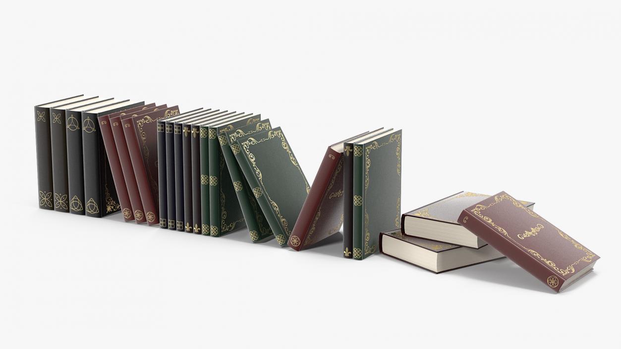 3D Vintage Books model