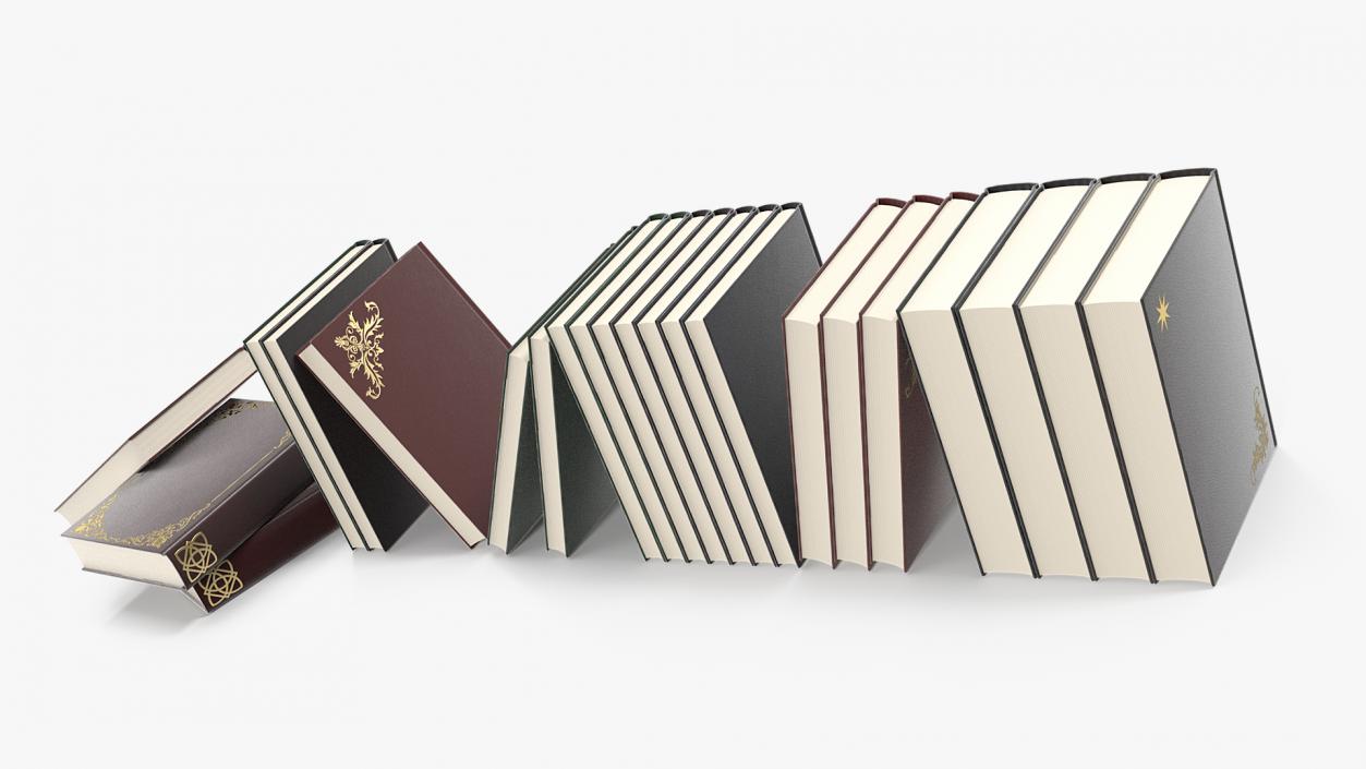 3D Vintage Books model