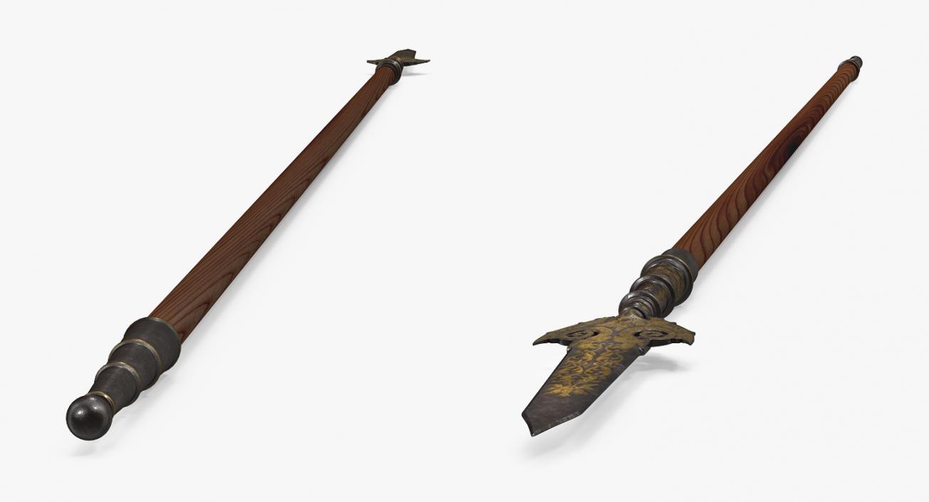 3D model Partisan Pole Weapon