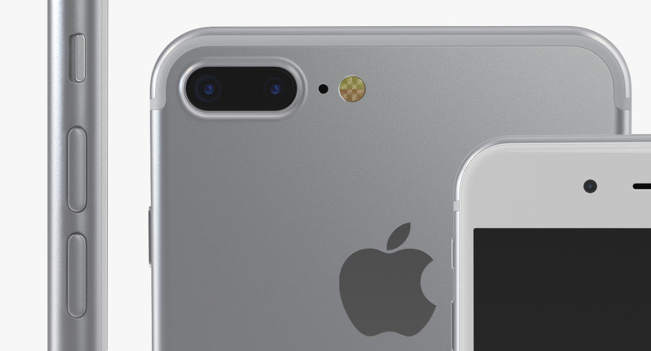 3D model IPhone 7 Plus Silver