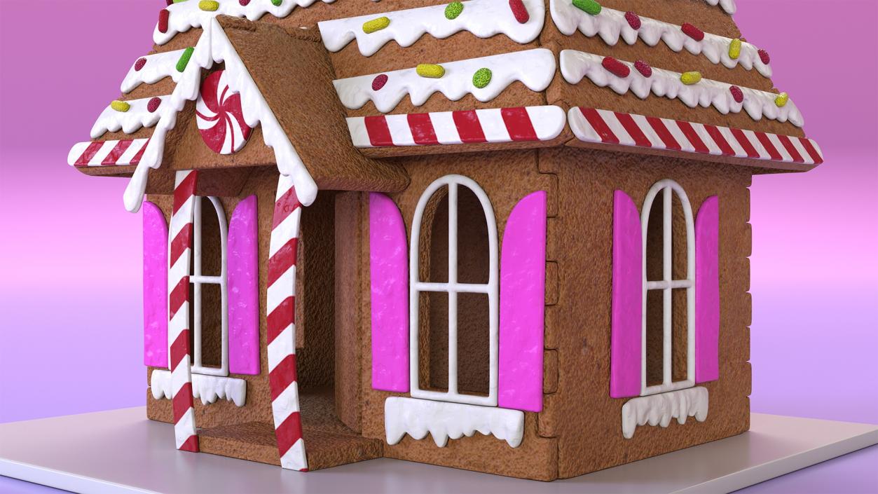 3D model Cookie Dough Gingerbread House