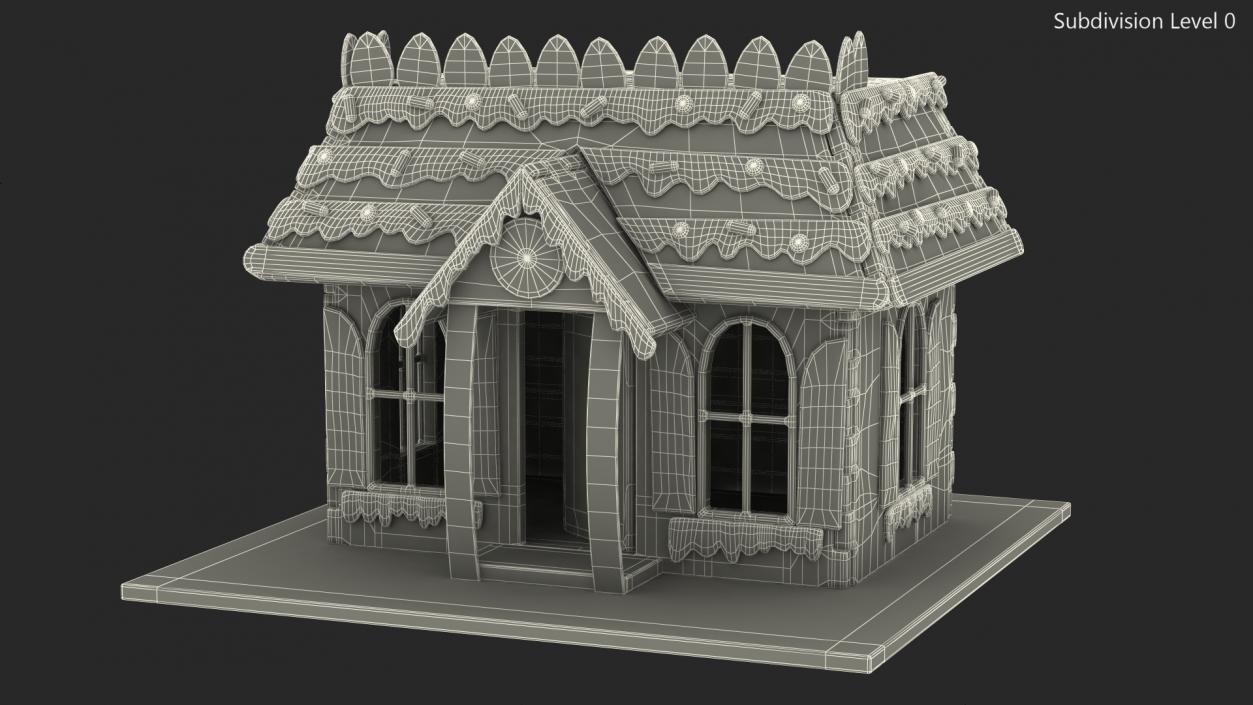 3D model Cookie Dough Gingerbread House