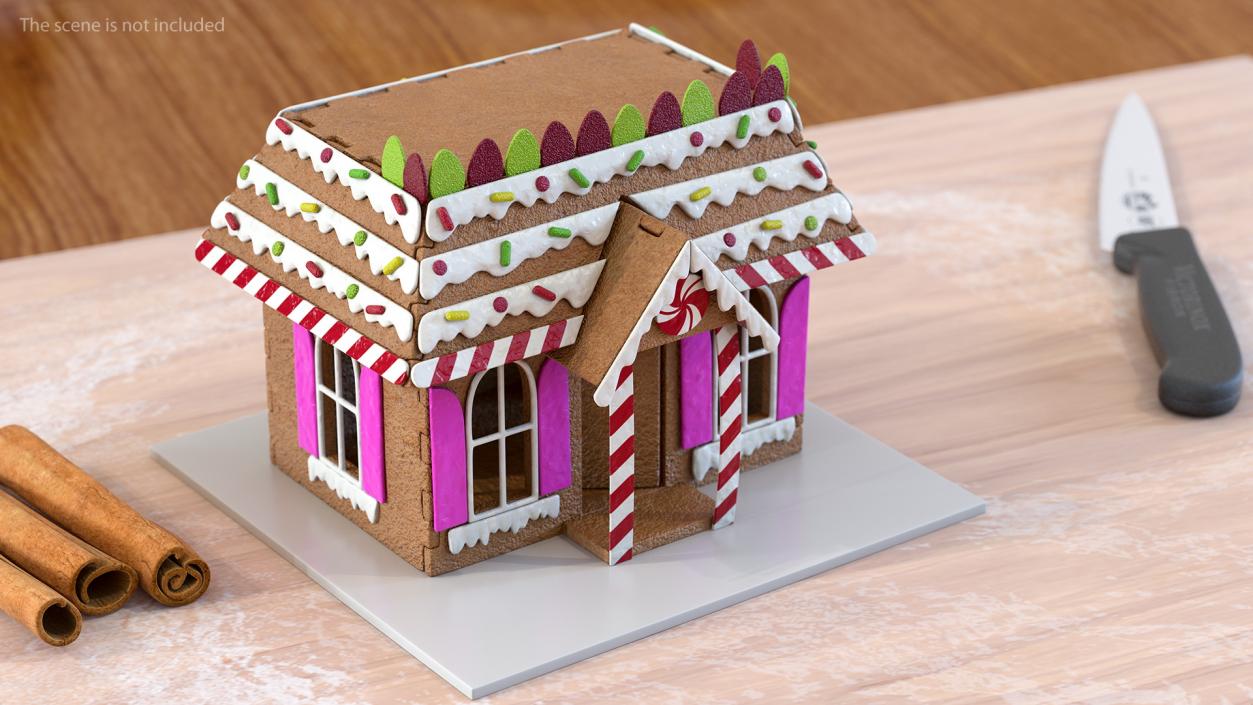 3D model Cookie Dough Gingerbread House