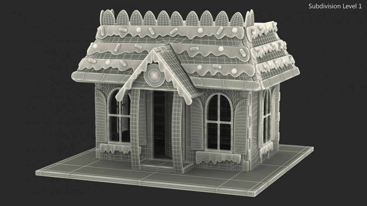 3D model Cookie Dough Gingerbread House