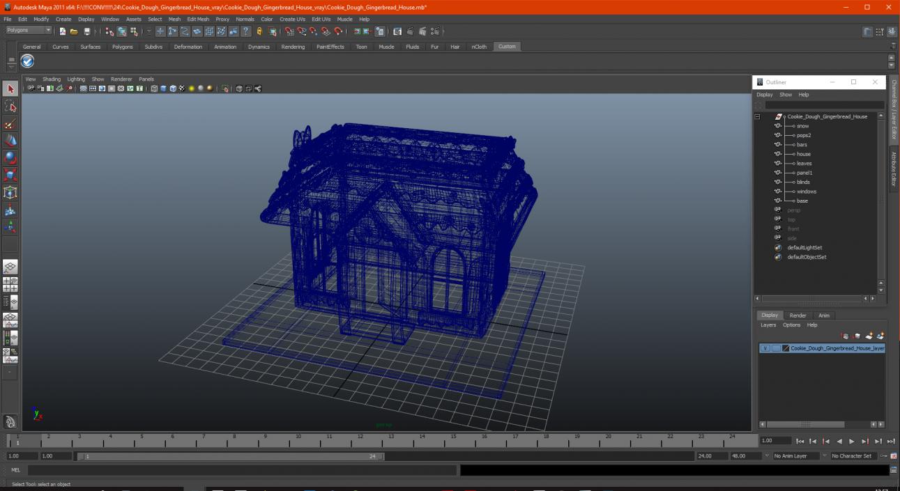 3D model Cookie Dough Gingerbread House