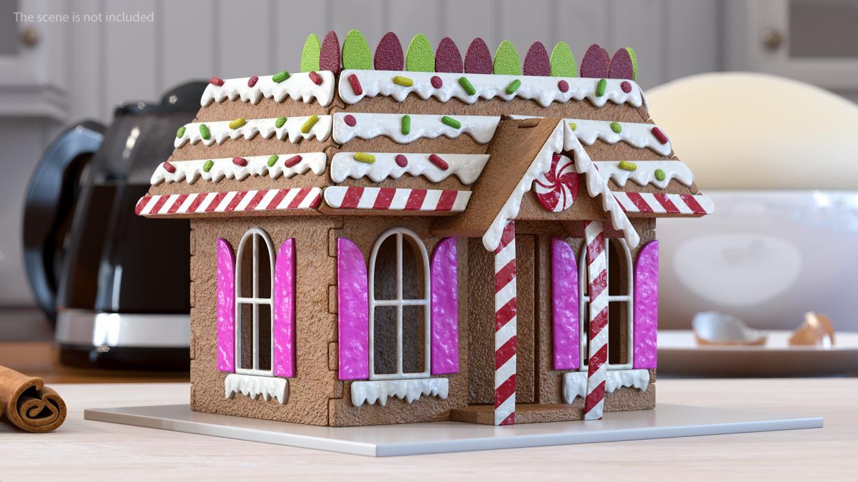 3D model Cookie Dough Gingerbread House