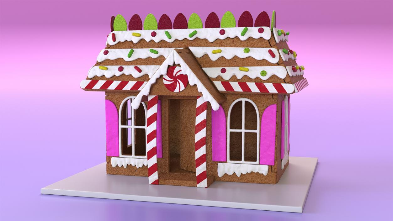 3D model Cookie Dough Gingerbread House