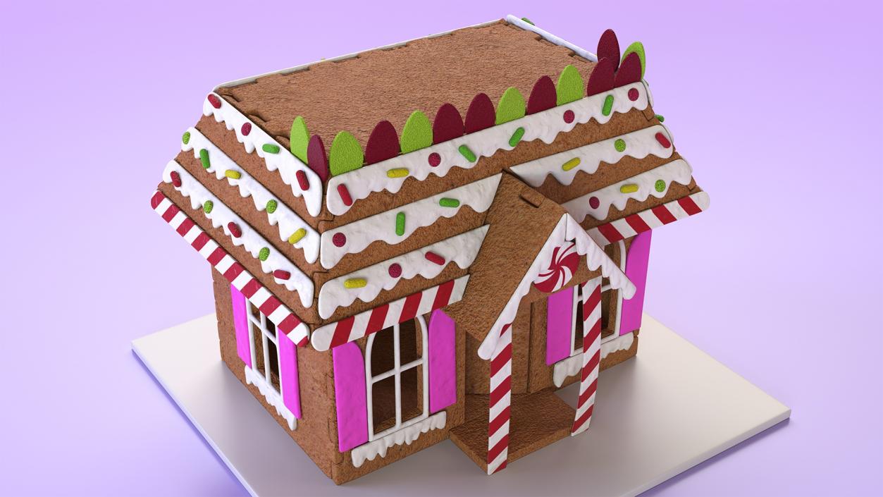 3D model Cookie Dough Gingerbread House