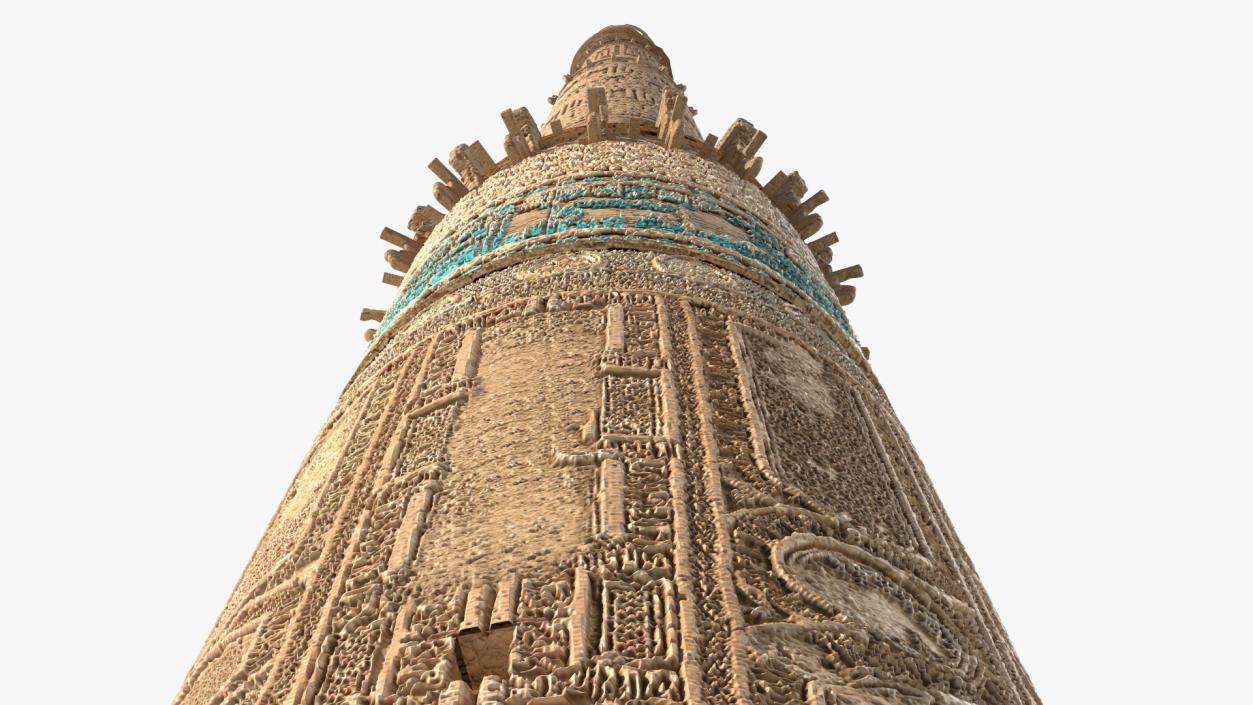 3D Minaret and Remains of Jam UNESCO model