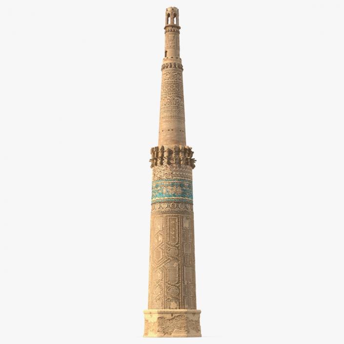 3D Minaret and Remains of Jam UNESCO model