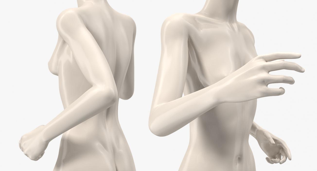 Female Mannequin Running Pose 3D model