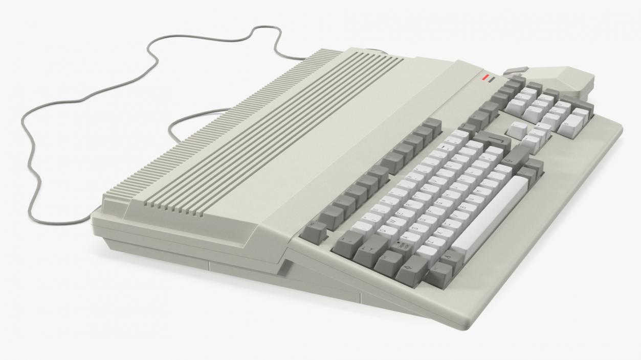 3D Retro Home Computer with Keyboard model