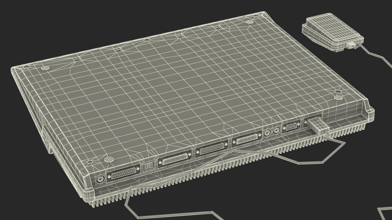 3D Retro Home Computer with Keyboard model