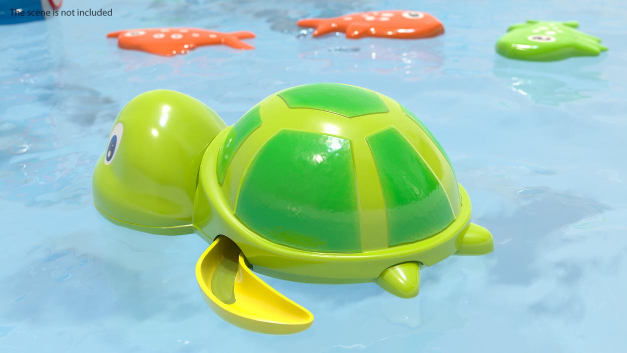 3D Wind Up Turtle Bath Toy model