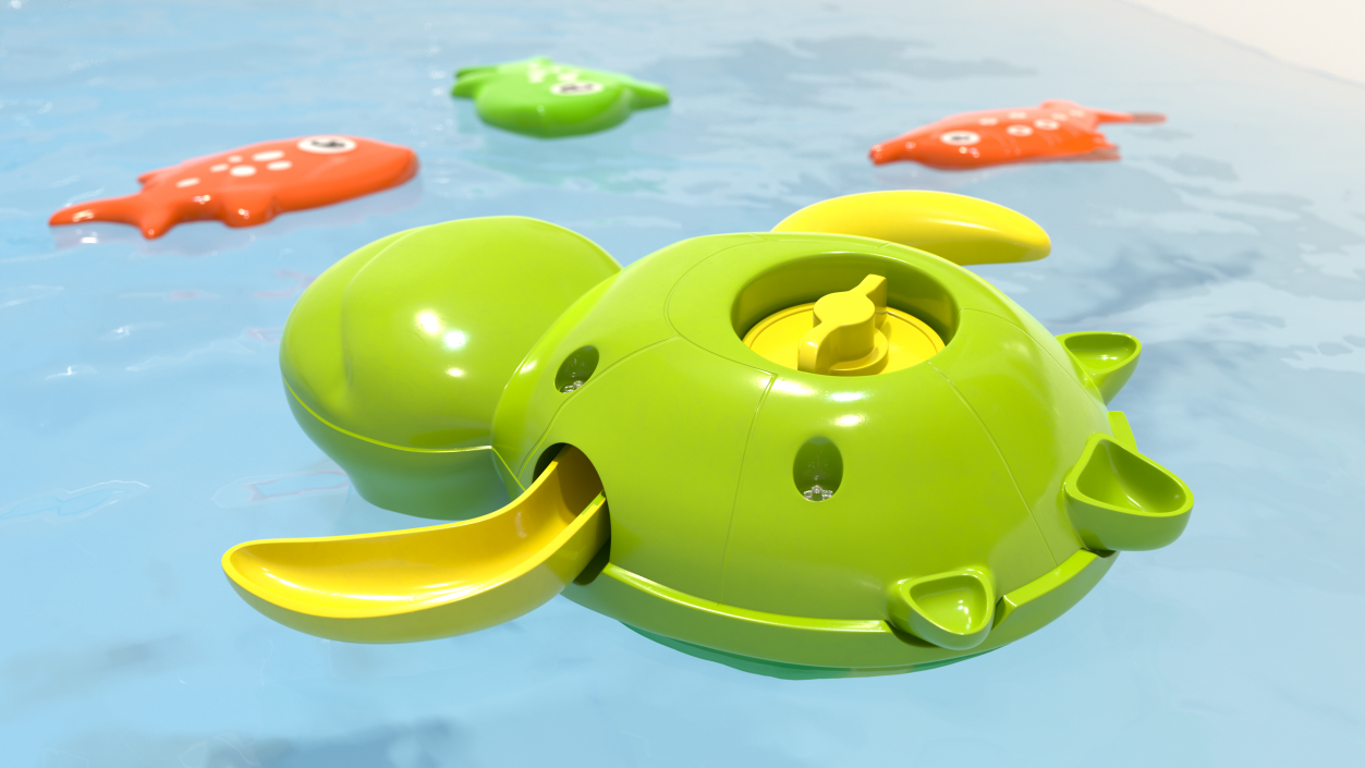 3D Wind Up Turtle Bath Toy model