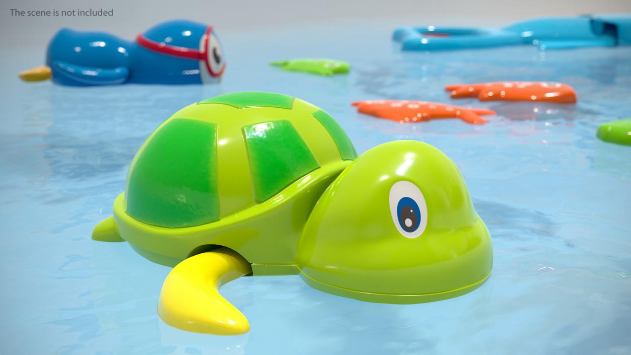 3D Wind Up Turtle Bath Toy model