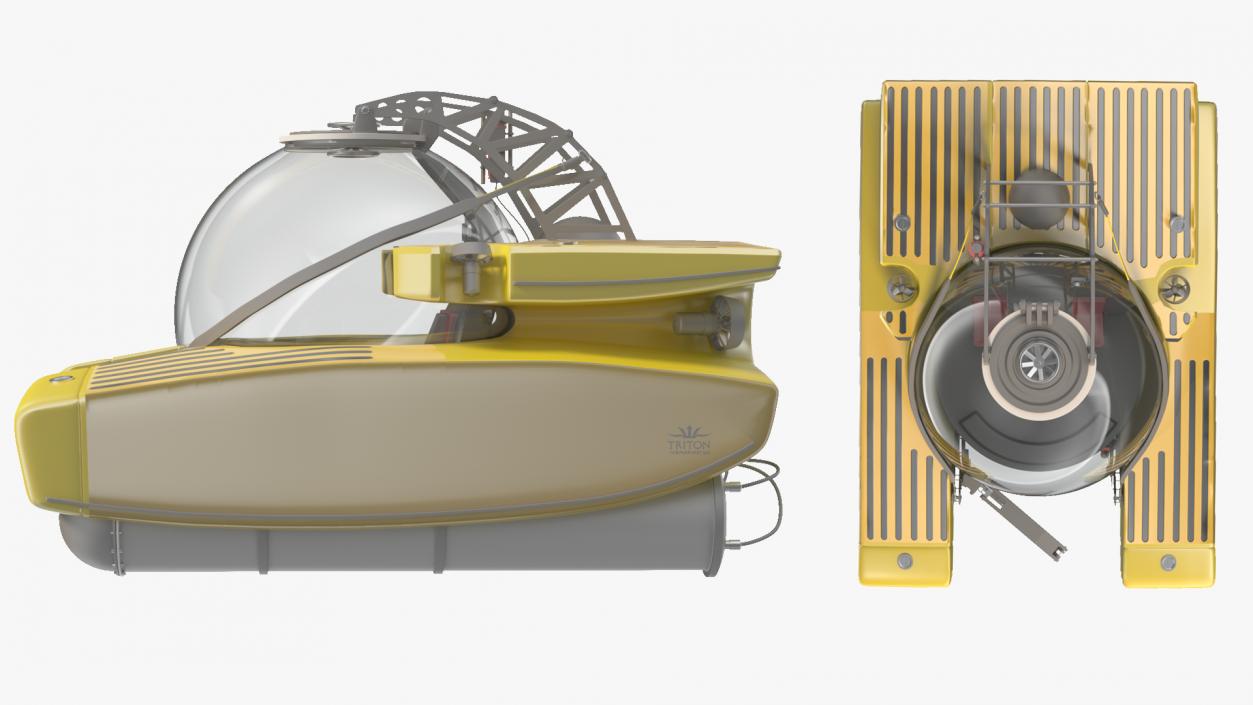 3D model Triton Personal Submarine