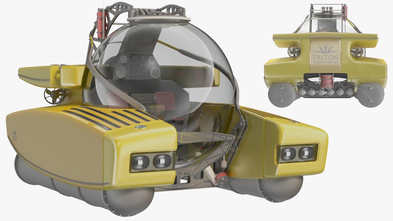 3D model Triton Personal Submarine