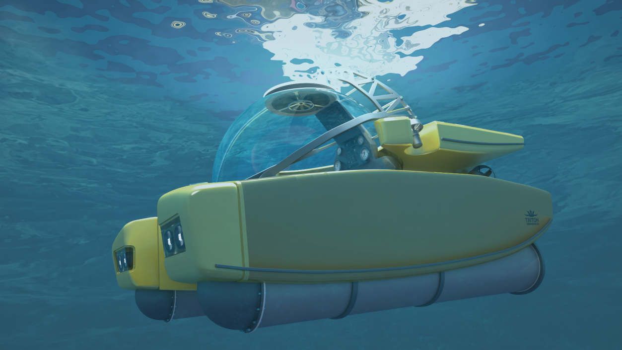 3D model Triton Personal Submarine