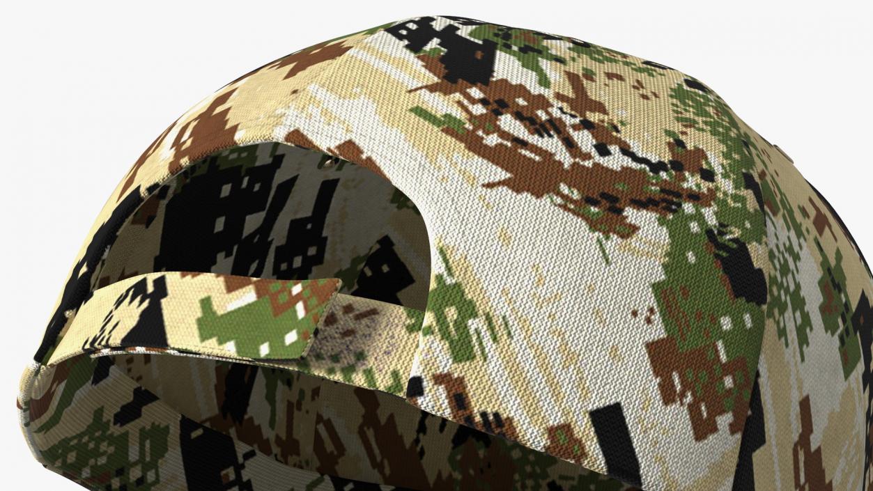 3D Hunting Cap Forest Camo model