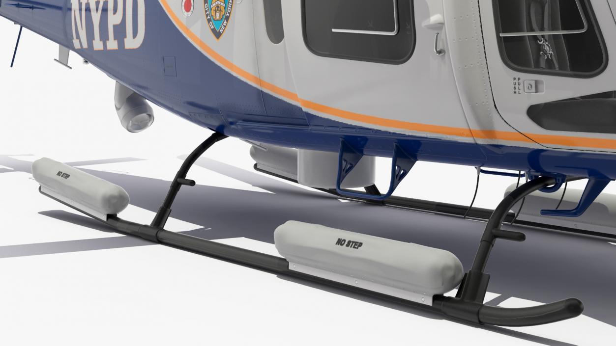 3D model Helicopter AgustaWestland AW119 Police Rigged