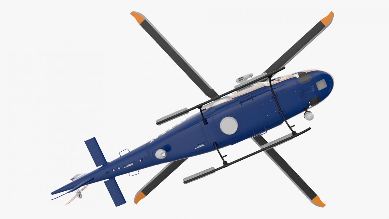 3D model Helicopter AgustaWestland AW119 Police Rigged