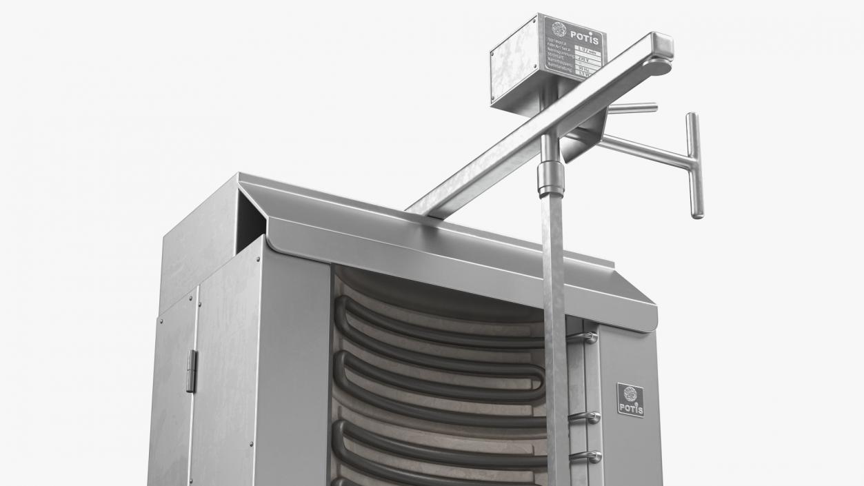 Potis Vertical Rotisserie Grill For Doner Kebab 3D