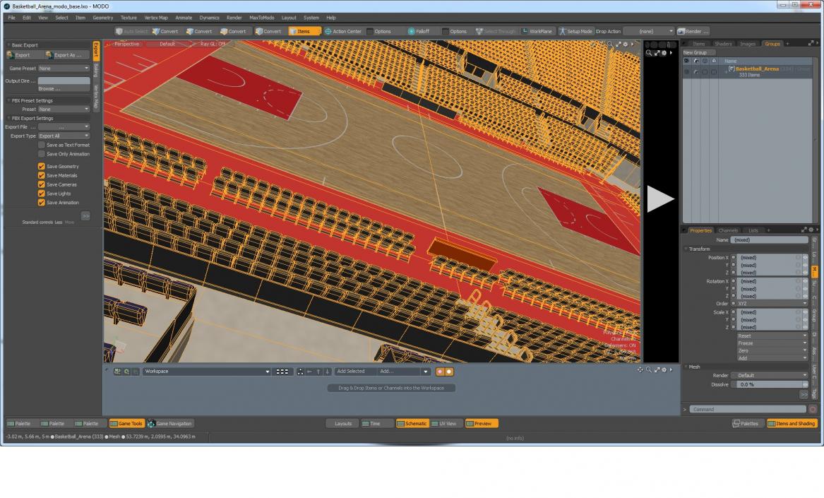 3D Basketball Arena