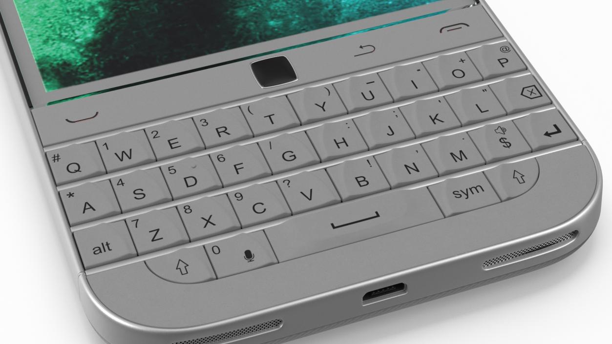 3D Smartphone with Qwerty Keyboard Grey