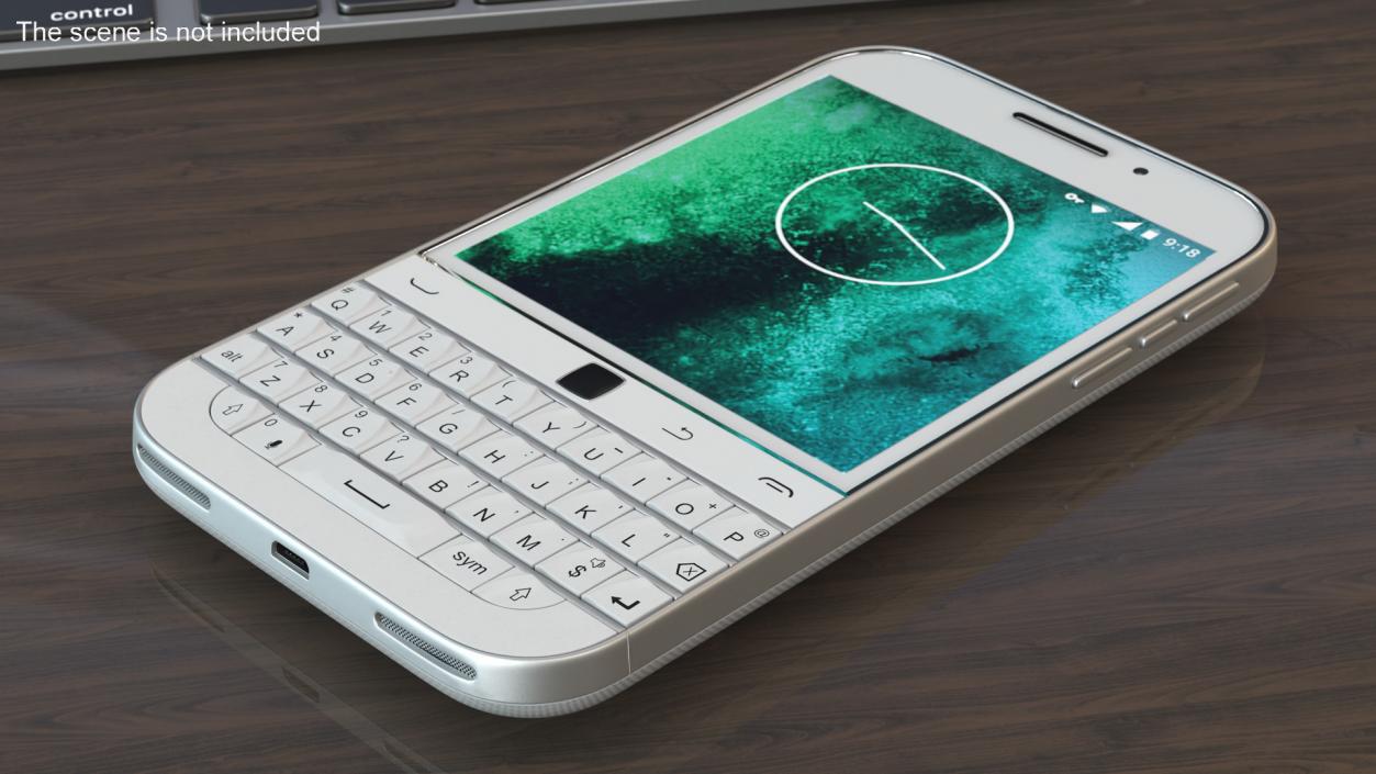 3D Smartphone with Qwerty Keyboard Grey