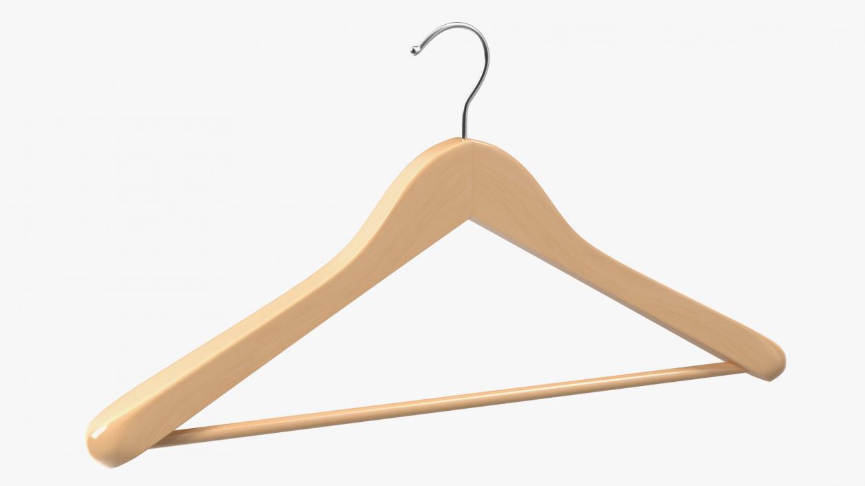 3D Wooden Coat Hanger model