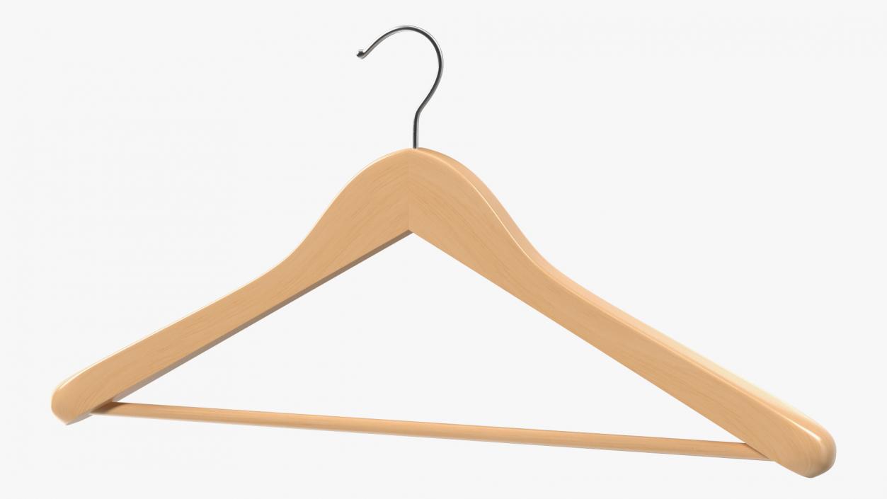 3D Wooden Coat Hanger model