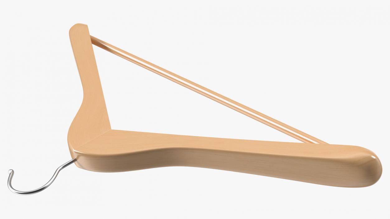 3D Wooden Coat Hanger model